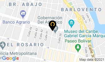 Mapa de Restaurante La Casona en Barranquilla