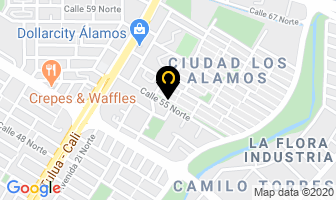 Mapa de Restaurante La Vaca Sabrosa en Cali