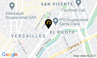 Mapa de Restaurante Las Americas en Cali