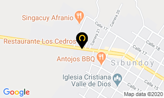 Mapa de Restaurante Los Cedros en Sibundoy