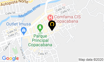 Mapa de Restaurante Los Dos Burros en Copacabana