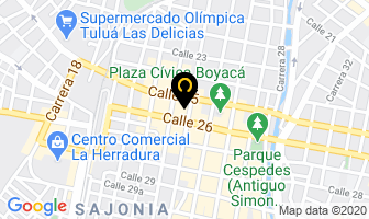 Mapa de Restaurante Los Vitrales en Tulua