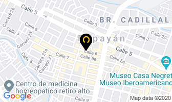 Mapa de Restaurante Orense en Popayán
