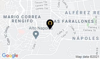 Mapa de Restaurante Oro Verde en Cali