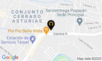 Mapa de Restaurante Parrilla Argentina en Popayán