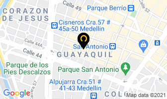 Mapa de Restaurante Piadinas en Medellín