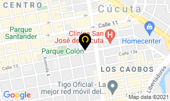 Mapa de Restaurante Pimentones en Cúcuta