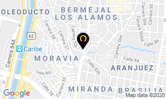 Mapa de Restaurante Pollos Albert en Medellín