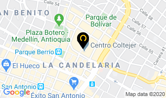 Mapa de Restaurante Que Arepas en Medellín