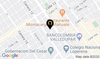 Mapa de Restaurante Ricuras Del Mar en Valledupar