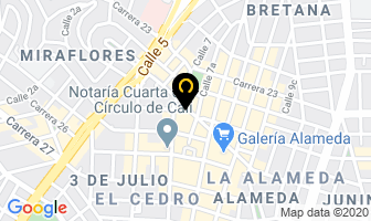 Mapa de Restaurante Roamares en Cali