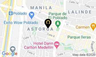 Mapa de Restaurante Señor Itto en Medellín