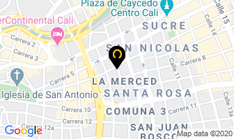 Mapa de Restaurante Tres Cuartos en Cali