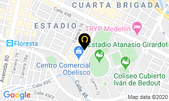Mapa de Restaurante Vaso De Leche en Medellín
