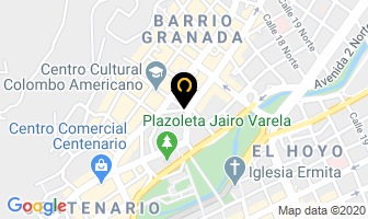 Mapa de Restaurante Vegetariano en Cali