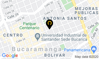 Mapa de Restaurante Vegetus en Bucaramanga
