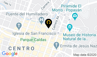 Mapa de Restaurante Y Pizzeria Caleb en Popayán