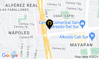 Mapa de Restaurante Zolomitos en Cali