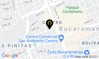 Mapa de Revista Shock en Bucaramanga
