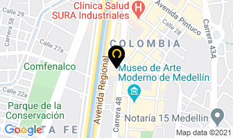 Mapa de Rexon Maxter Gummi Gamma en Medellín