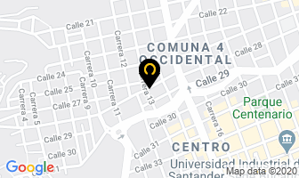 Mapa de R.i. Llantas en Bucaramanga