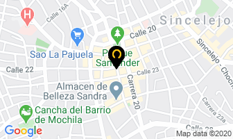Mapa de Ricardo Montalvo Ltda. en Sincelejo