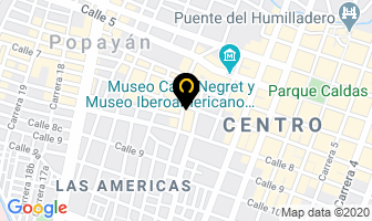 Mapa de Rico Pollo De La Once en Popayán