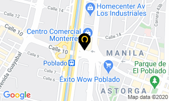 Mapa de Ricuras Monterrey en Medellín