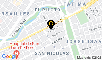 Mapa de Rio Ind E.u. en Cali