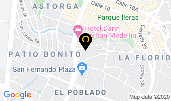 Mapa de Rio Odontologia Especializada en Medellín