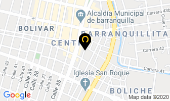 Mapa de Rivaldo Silvera Roberto en Barranquilla