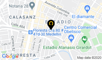 Mapa de Rivera Y Cia S.c.a. en Medellín
