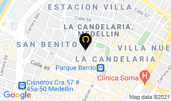 Mapa de Rm Publicaciones en Medellín
