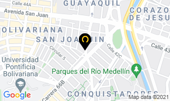 Mapa de Roblealto Carpinteros en Medellín