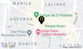 Mapa de Rock Cafe Dalí en Medellín