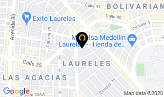 Mapa de Rocket Publicidad en Medellín