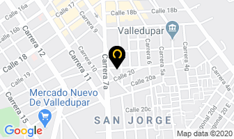 Mapa de Rodamientos Quiroz en Valledupar