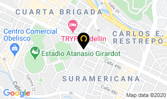 Mapa de Rodar Llantas en Medellín