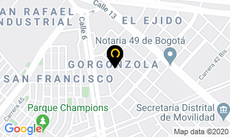 Mapa de Rodindustrial Ltda. en Bogotá D.C