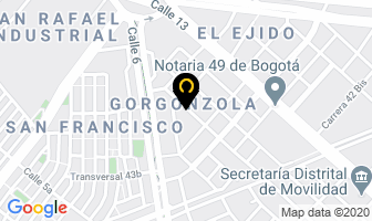 Mapa de Rodindustrial Ltda en Bogotá D.C