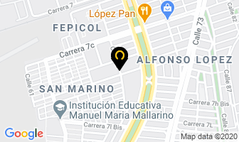 Mapa de Rodríguez Cuellar Olga Marina en Cali