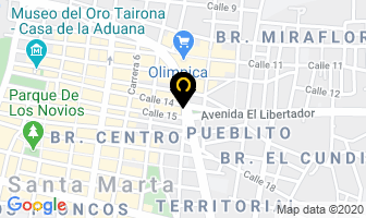 Mapa de Rodríguez Wolfan en Santa Marta