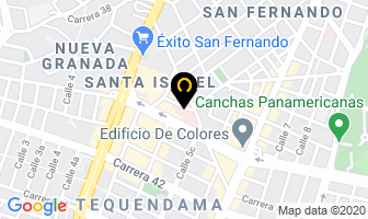 Mapa de Rojas Cardozo Olga Lucía en Cali