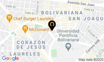 Mapa de Rolls Jeans en Medellín