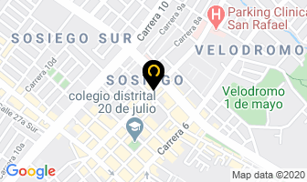 Mapa de Romanos Pizza en Bogotá D.C