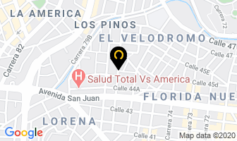 Mapa de Romoplac Ltda. en Medellín