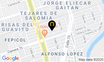 Mapa de Rossyt Uñas en Cali