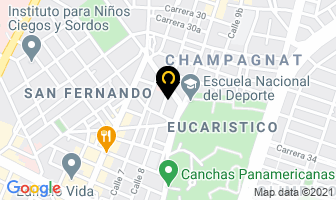 Mapa de Rr Creativos en Cali