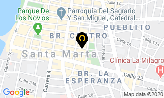 Mapa de Ruby Flower en Santa Marta