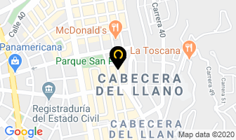 Mapa de Rueda Jorge Gregorio en Bucaramanga